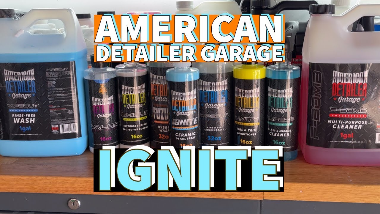 American Detailer Garage Ignite/ Ceramic Detail Spray/Sio2/Tesla/Auto Detailing/Car Wash/