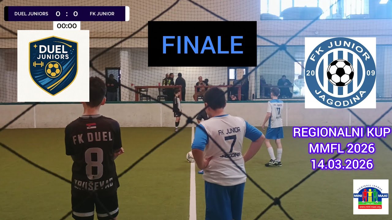 DUEL JUNIORS KRUŠEVAC -FK JUNIOR 2:3(2:1)-FINALE regionalnog kupa MMFL 25/25-2014 godište.