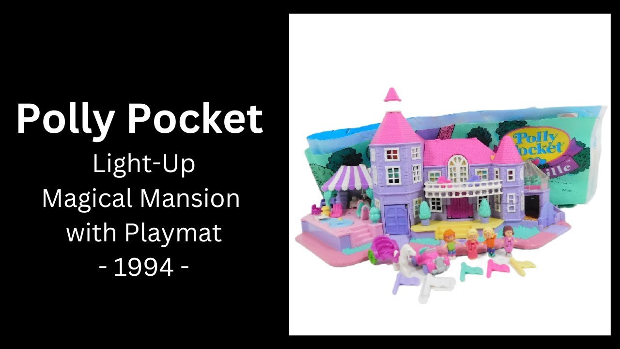Polly Pocket - Light Up Magical Mansion Playset - 1994