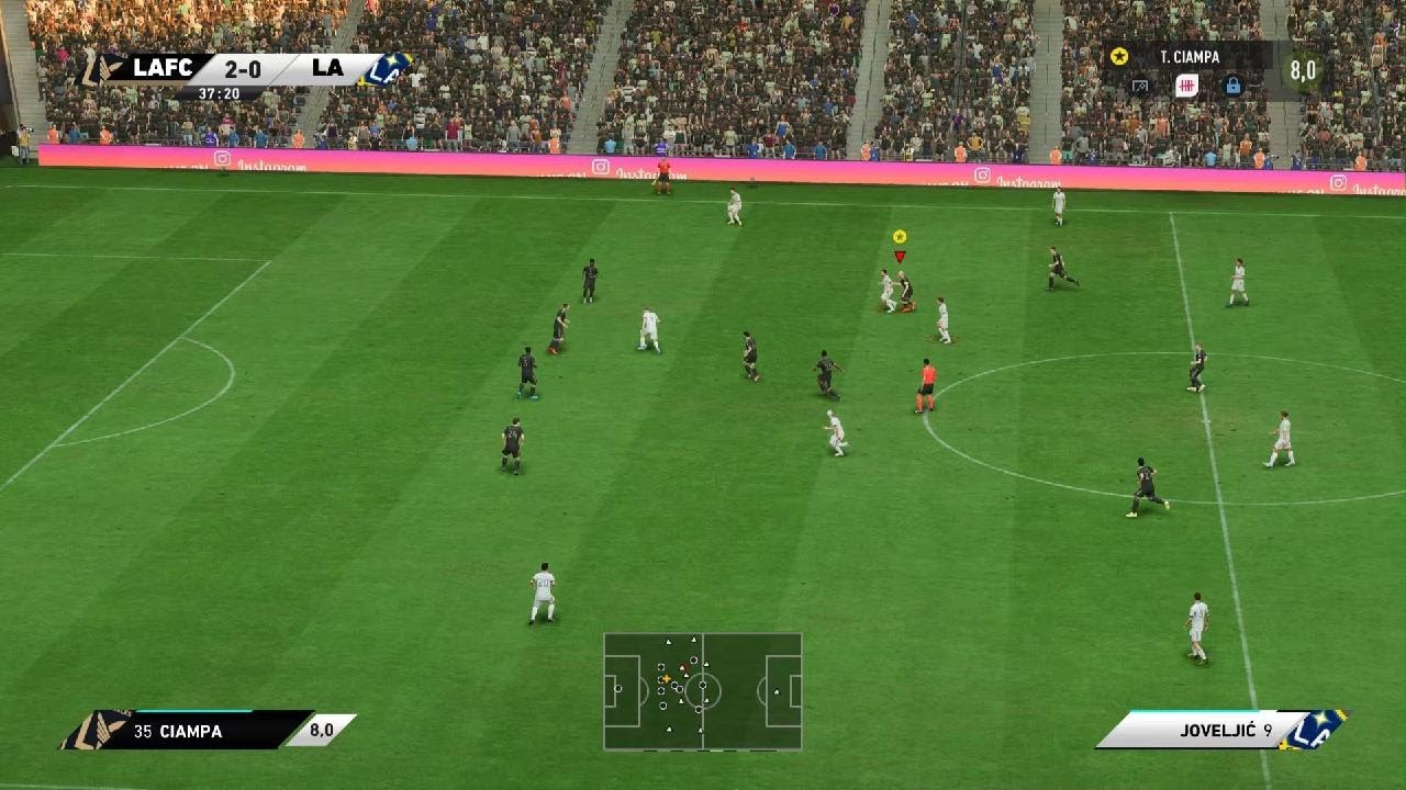 FIFA 23 Moje kariéra Hráče Tommase Ciampa z WWE: MLS liga LAFC vs LA Galaxy největší rivalové.