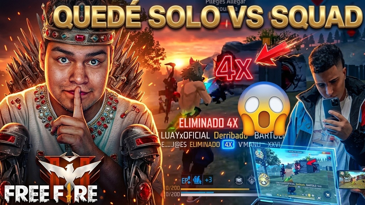 QUÉDE SOLO vs SQUAD y MR STIVEN SE SORPRENDIÓ DE LAS JUGADAS QUE HICE PARA SALVAR LA PARTIDA - LUAY