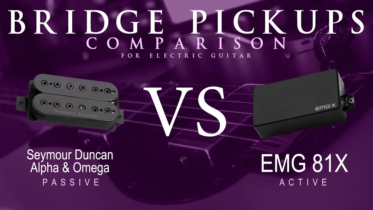 Seymour Duncan ALPHA & OMEGA vs EMG 81X - Bridge Pickup Guitar Tone Comparison Demo