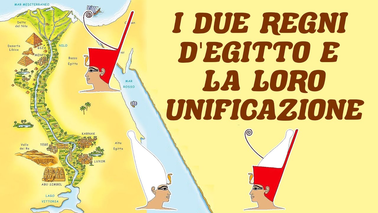 ⚔️ I DUE REGNI d'EGITTO e la loro UNIFICAZIONE -  Alto e Basso Egitto, Re Menes, Tavoletta di Narmer
