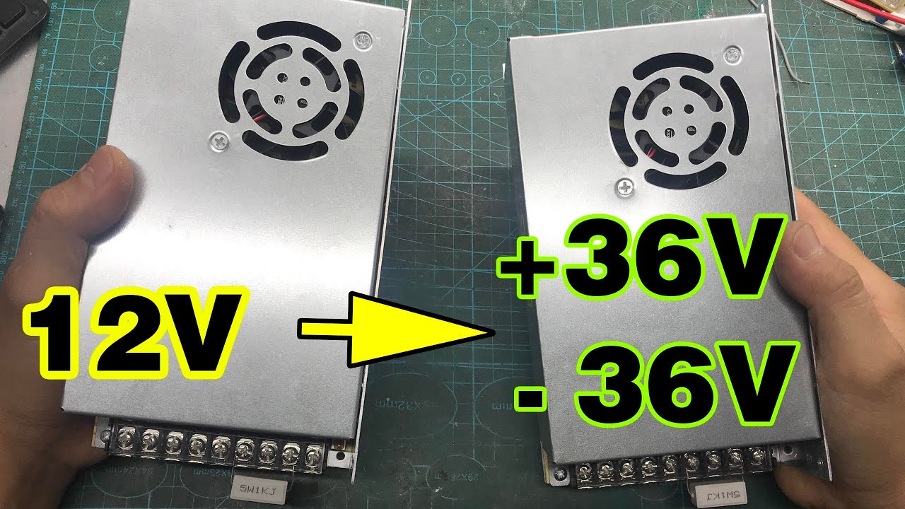 Modify 12V power supply to +36V 0 -36V