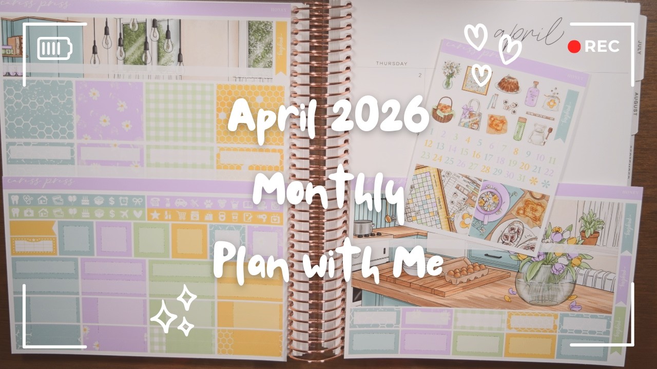 April 2026 Monthly Plan with Me (Caress Press)