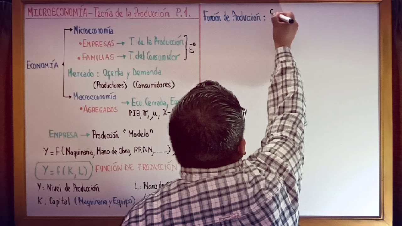 MICROECONOMÍA TEORÍA DEL PRODUCTOR PARTE 1 VIDEO 1 DE 2