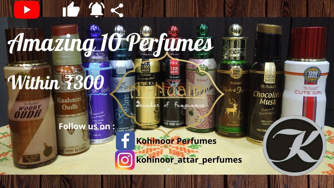 Amazing 10 Perfumes within 300₹ | Review | Al-Nuaim Perfumes | Hindi