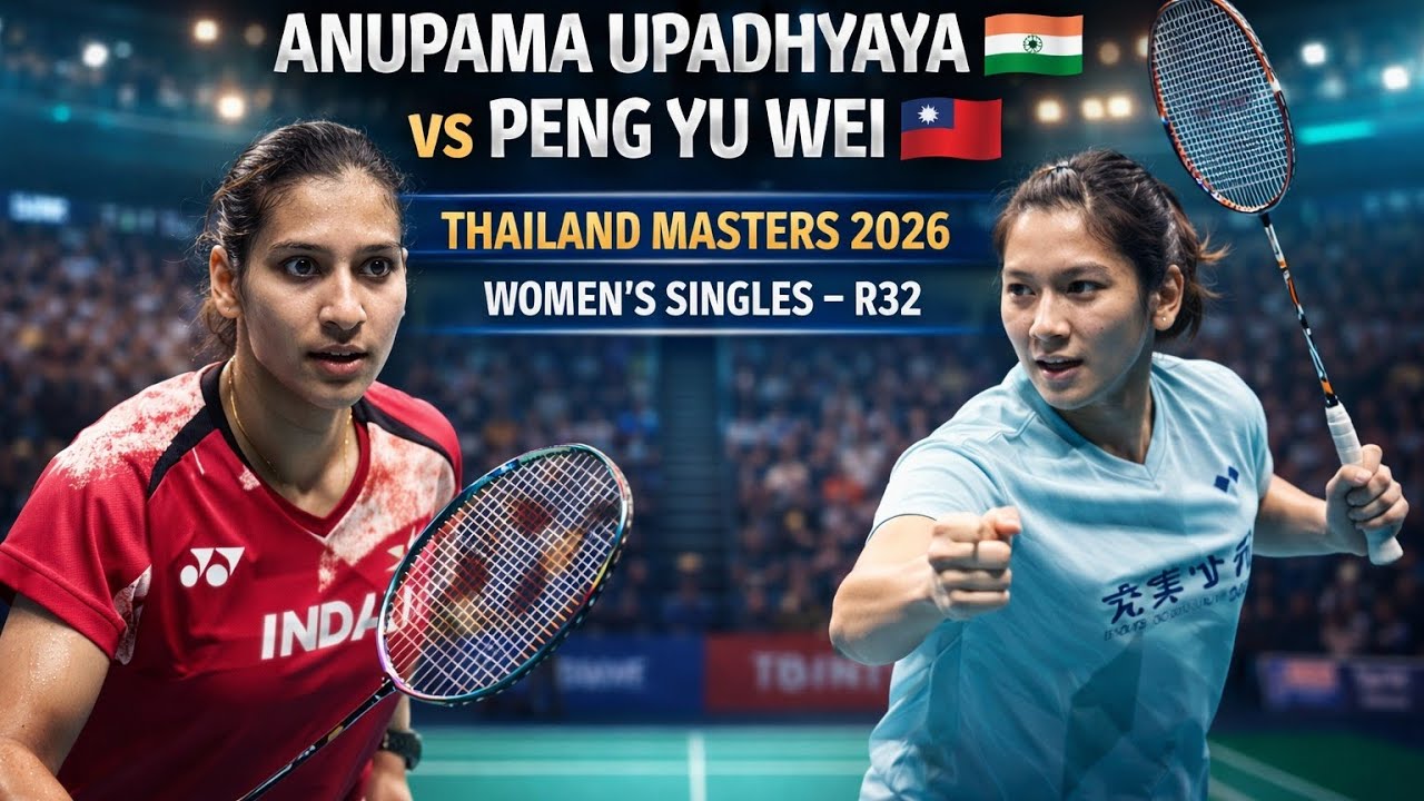 ANUPAMA UPADHYAYA 🇮🇳 vs PENG YU WEI 🇹🇼 | THAILAND MASTERS 2026 | SUPER 300 🏸