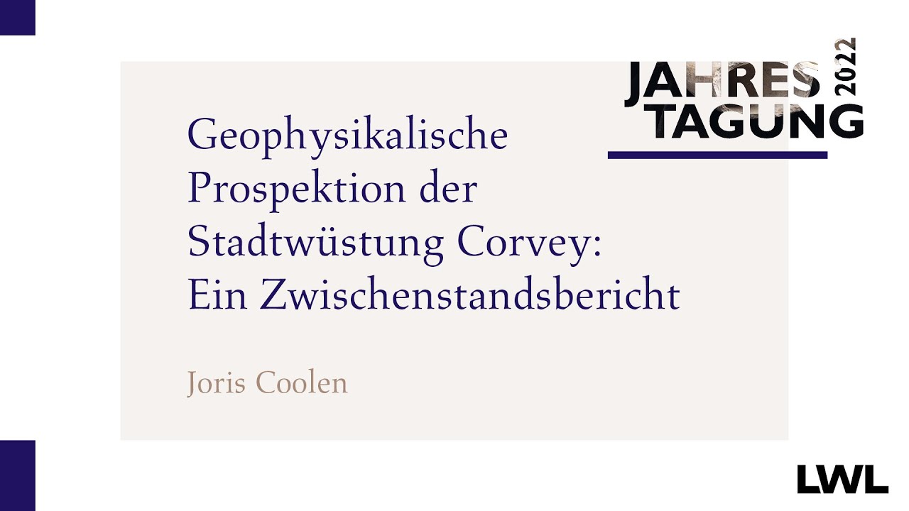 Geophysikalische Prospektion der Stadtwüstung Corvey: Ein Zwischenstandsbericht