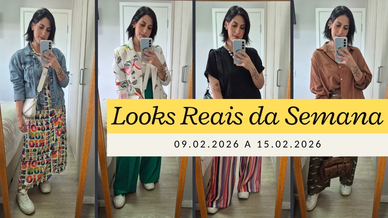 Looks Reais da Semana - Looks com Estampas, Looks Para Trabalhar e Muito Mais!