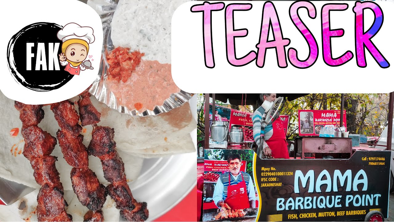 TEASER |Kashmiri Tujj/Tikka | Mama barbeque point | Makai park Dal lake | Food Adicts Kashmir