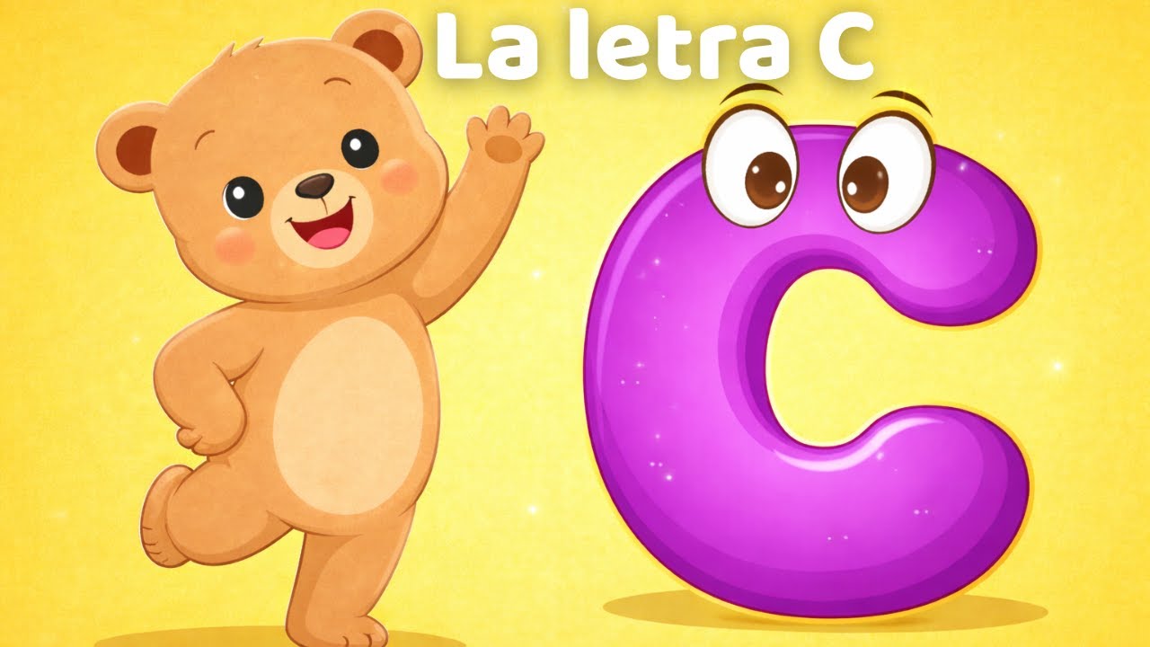 Canción de la Letra C para Bebés 🧸 | Aprende el Abecedario con Osito Lino