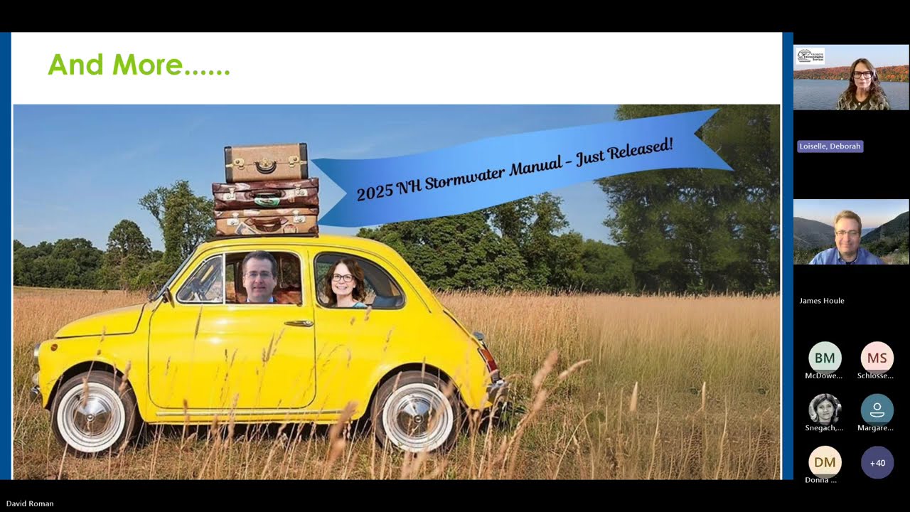 2025 New Hampshire Stormwater Manual Informational Session - webinar recording from 10/16/2025