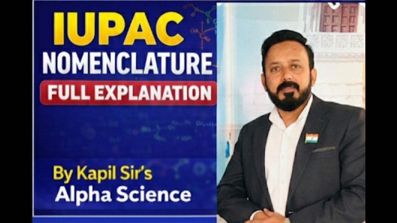 IUPAC nomenclature full explanation - carbon & it's compounds by Kapil Sir's Alpha Science 