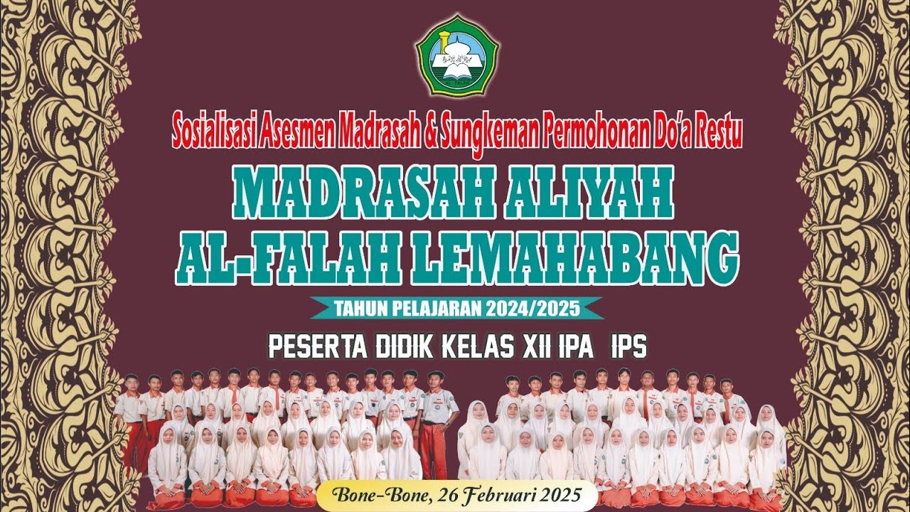 Prosesi Sungkeman kelas XII Menjelang Asesmen Madrasah 2025