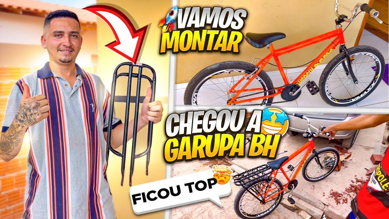 COMPREI A PEÇA MAIS IMPORTANTE DA BIKE ARO 24🤩/ CHEGOU A GARUPA ESTILO BH