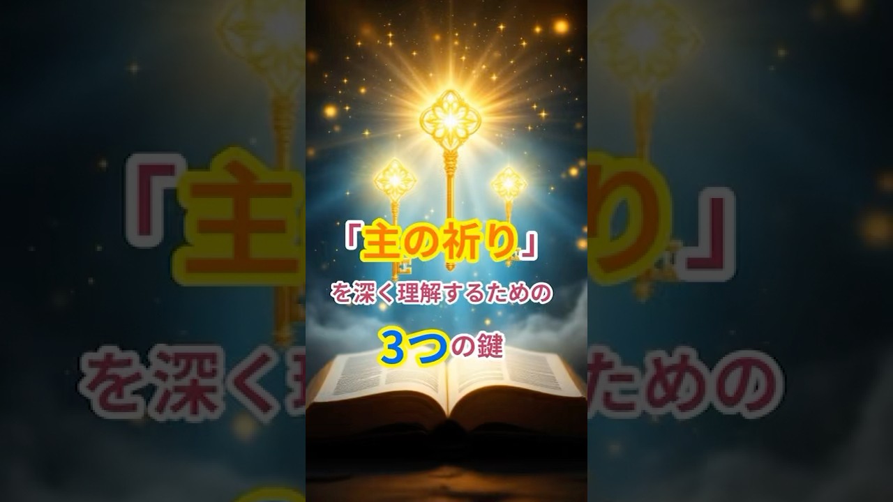 「主の祈り」を深く理解するための3つの鍵 #聖書の教え #聖書 #キリスト教 #主の祈り #祈り #新約聖書 #礼拝