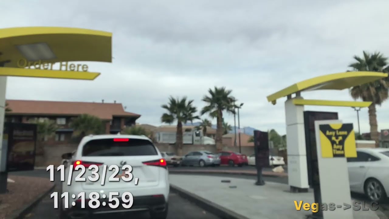 Timelapse Driving: Las Vegas to Salt Lake City 23 November 2023