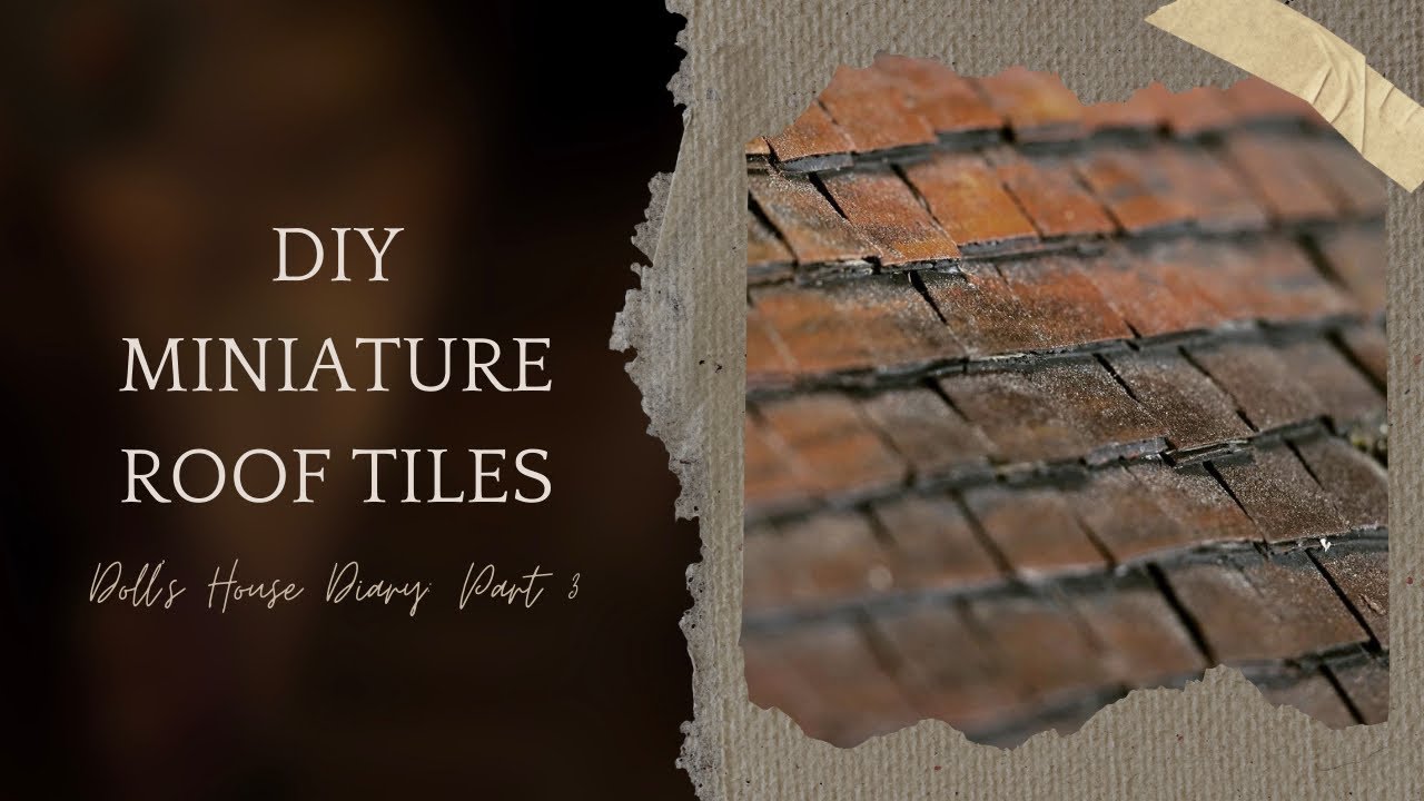 Making a Dollhouse Roof  - TURN SUBTITLES ON | Tudor Doll’s House Makeover Diary - Part 3