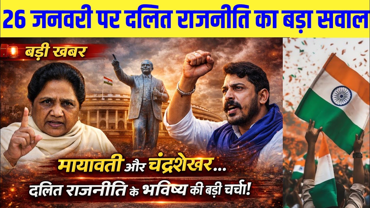 26 जनवरी का बड़ा सियासी संकेत: मायावती बनाम चंद्रशेखर, यूपी में हलचल#politicalnews #hindinews #bsp 