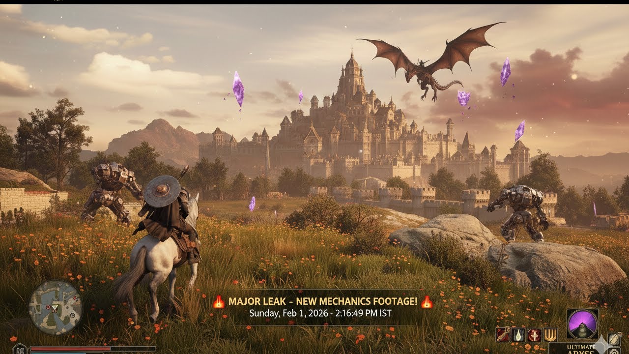 Crimson desert all new(leak) gameplay , controls and playing footage