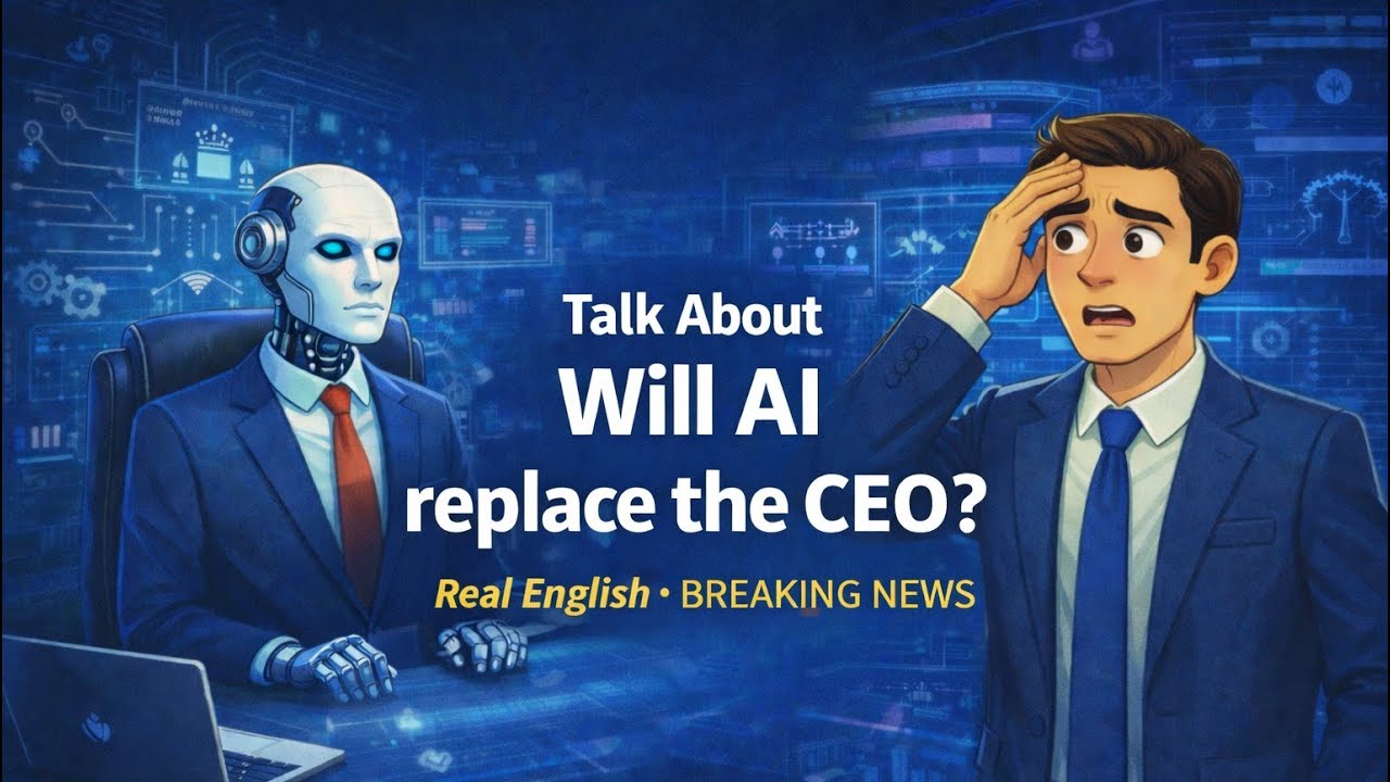 簡單英文聊時事 : AI會取代CEO嗎? (Will AI replace the CEO) - Make your English dreams come true