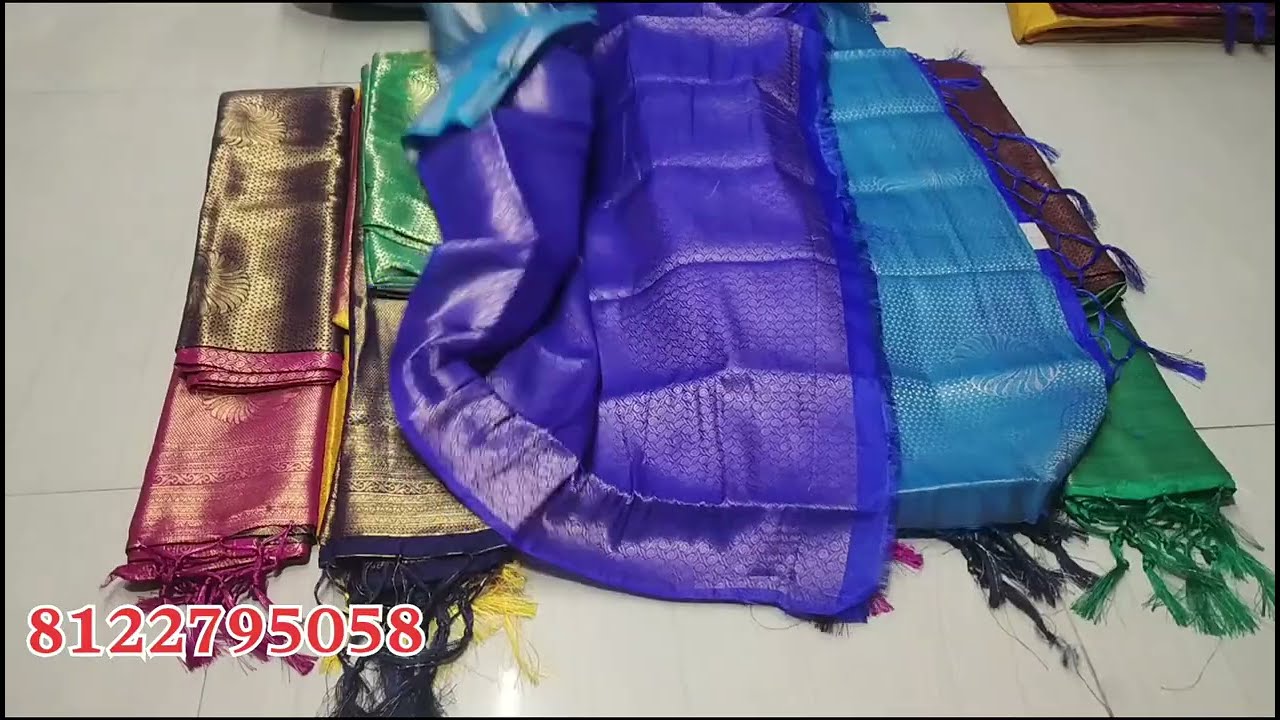 kubera silk sarees wholesale price, copper soft silk saree collection, wholesale sarees Trichy