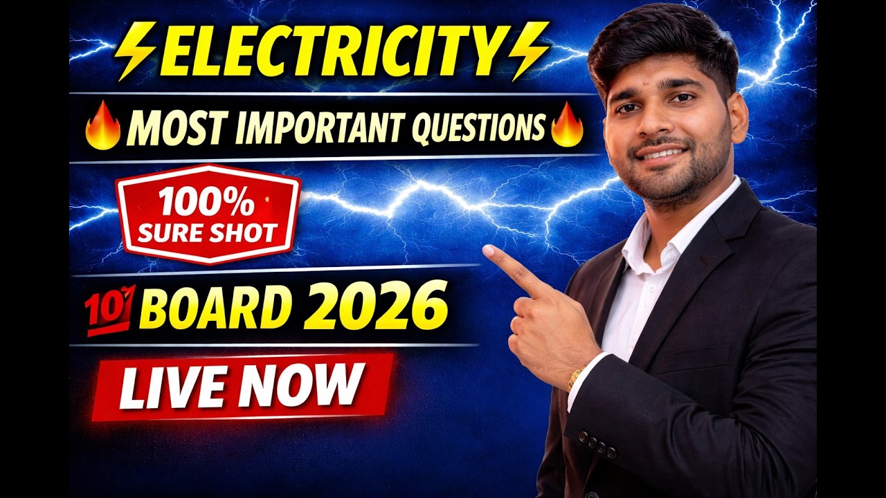 Electricity Numericals Class 10 ⚡ | 100% Sure Shot Questions | Board Exam 2026