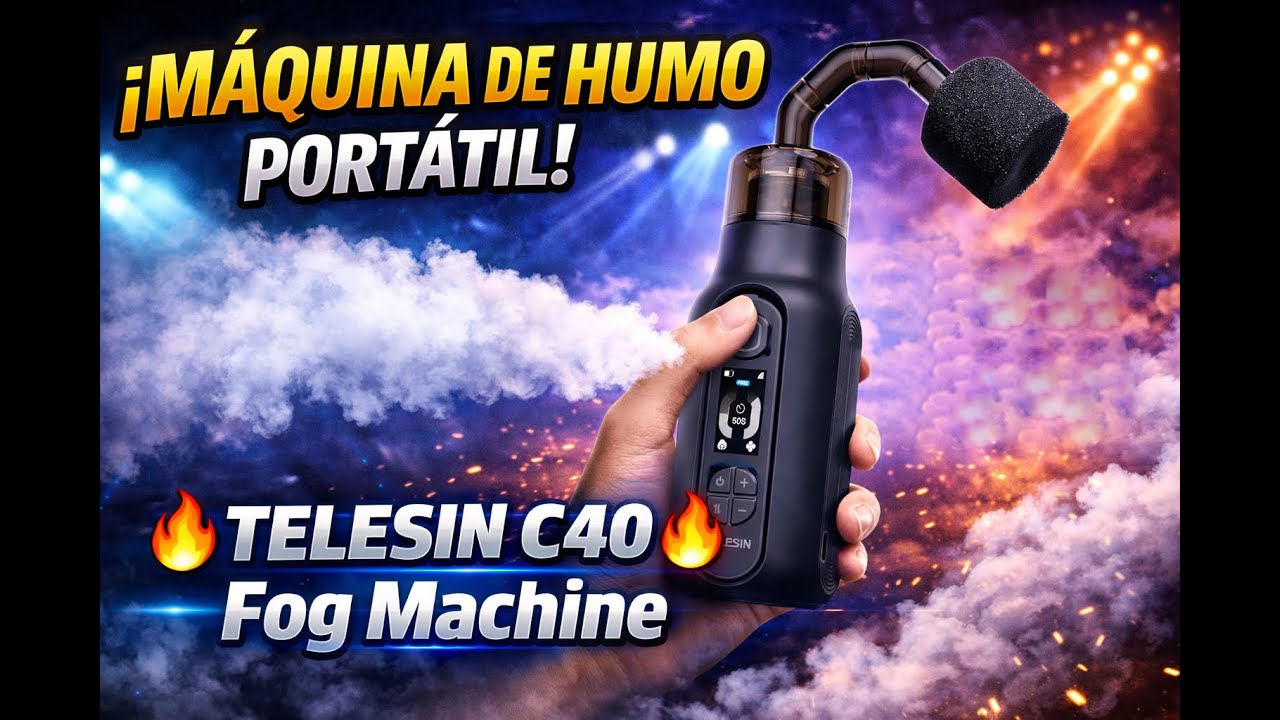TELESIN C40 Portable Fog Machine for Photography