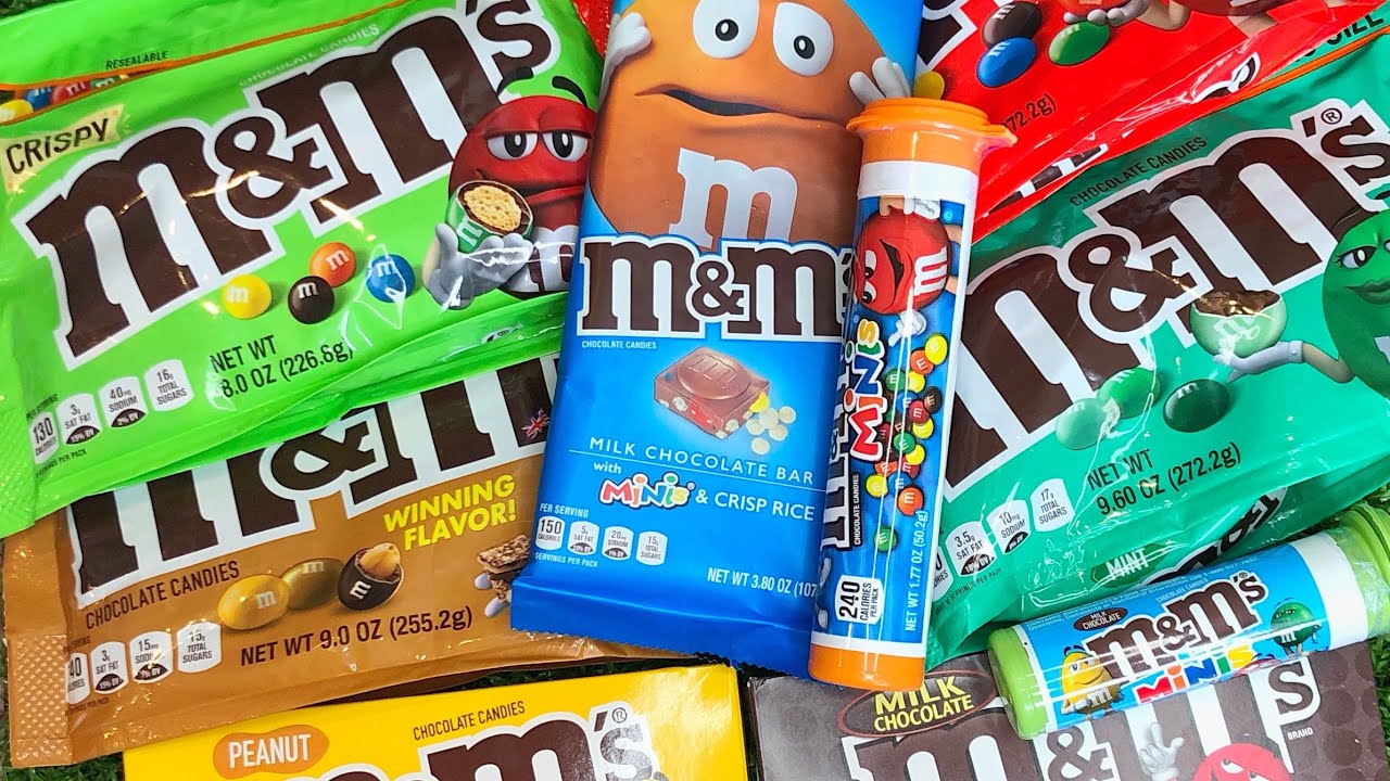 M&M’s Chocolate Unboxing | Mixing so Many Rainbow M&M’s Candy ASMR