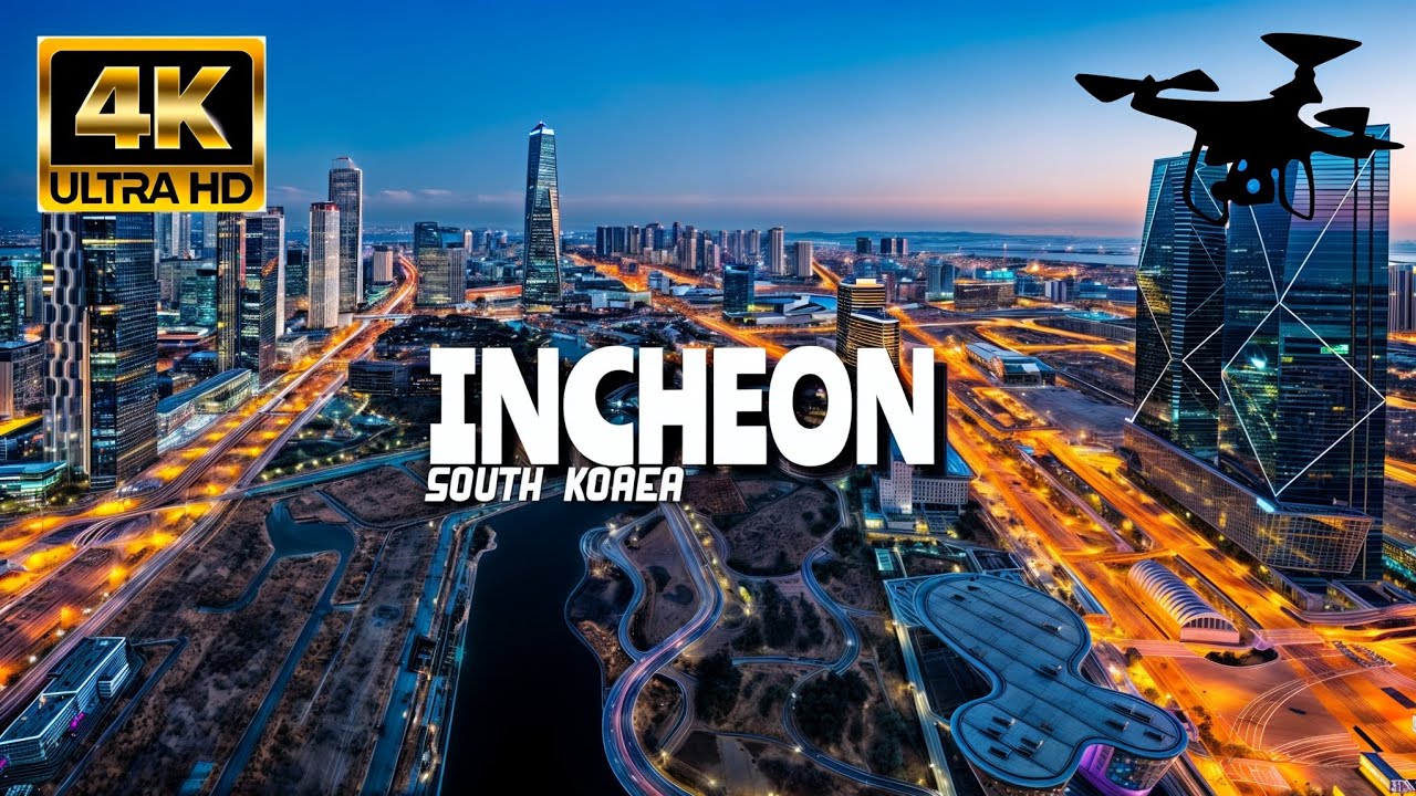 Incheon, South Korea In 4K By Drone - Amazing View Of Incheon, South Korea