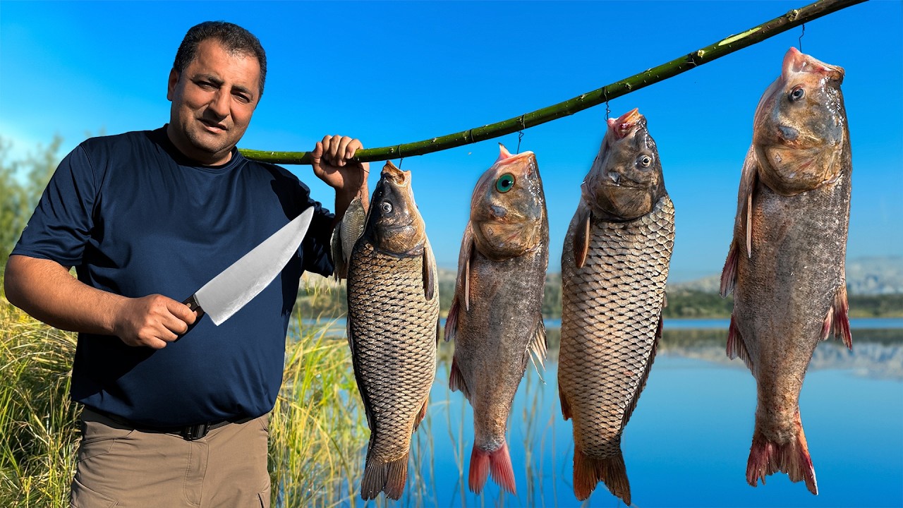 Wild Fishing & Cooking! 🎣🔥 2 Must-Try Fish Recipes Over Open Fire!