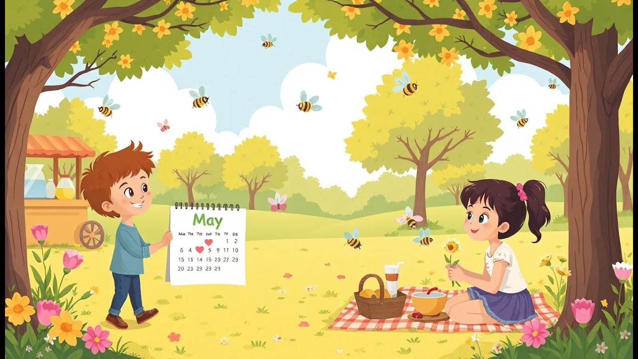 May Magic! 🌼☀️ A Happy Song for Kids About the Month of May