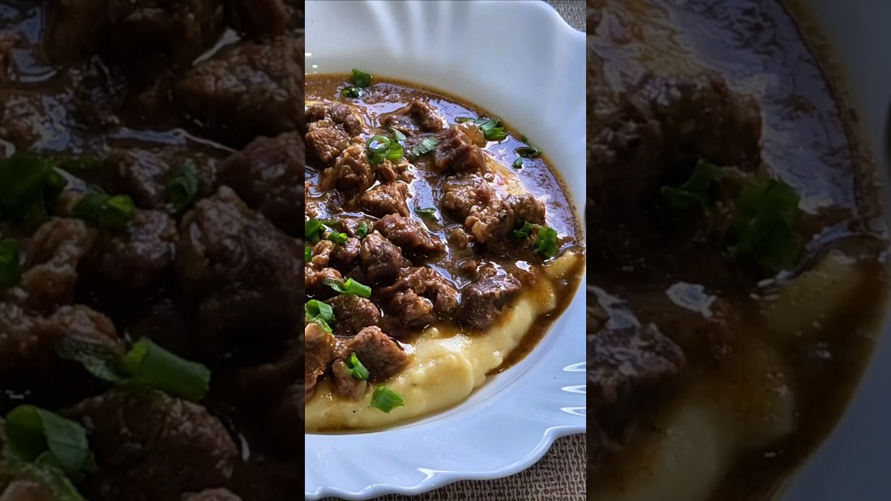 Polenta Cremosa com Picadinho de Carne: Receita Quentinha e Irresist&iacute;vel! 🍲✨