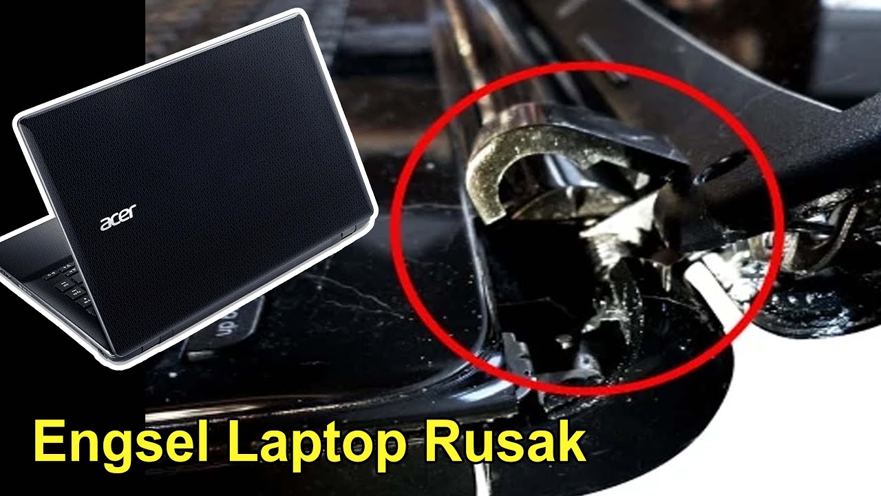 Video Proses Perbaikan engsel laptop yang patah atau dudukan bautnya hancur,