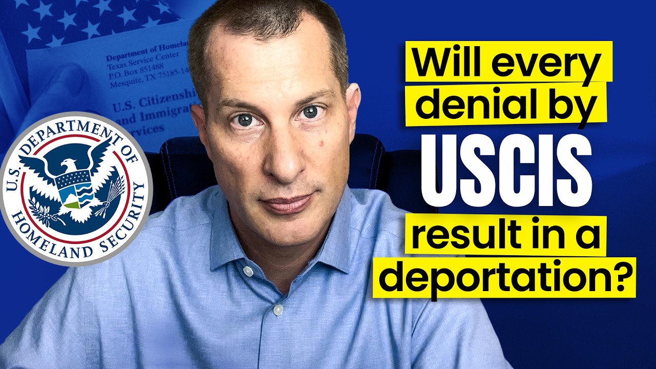 Will every denial by USCIS result in a deportation?