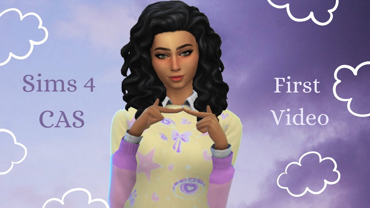 Sims 4 CAS | First Video | Read Captions
