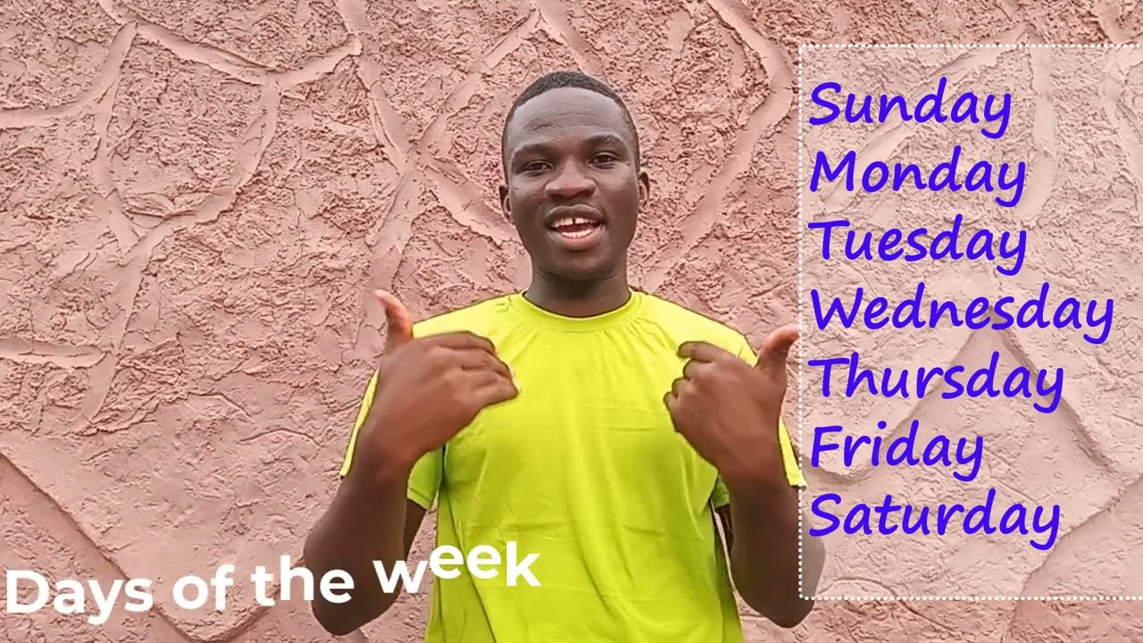 Days of the Week || Sign Monday to Sunday Easily ||
