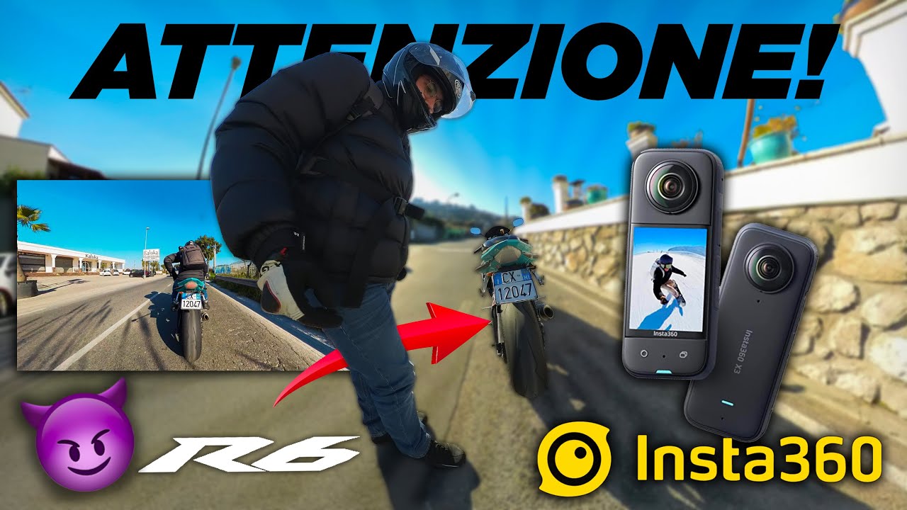 L'ACTION CAM PER MOTOCICLISTI 🔥INSTA360 X3 Kit MOTO