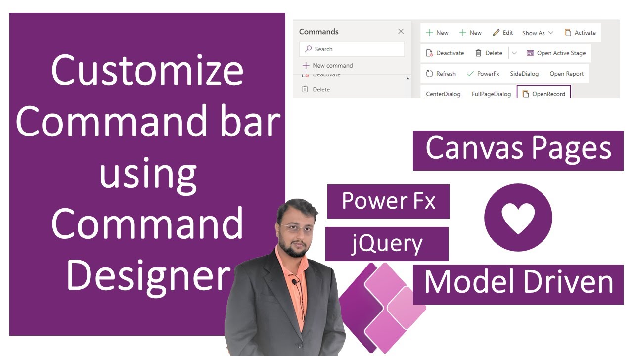 Customize Command bar using Command Designer in Model-Driven App