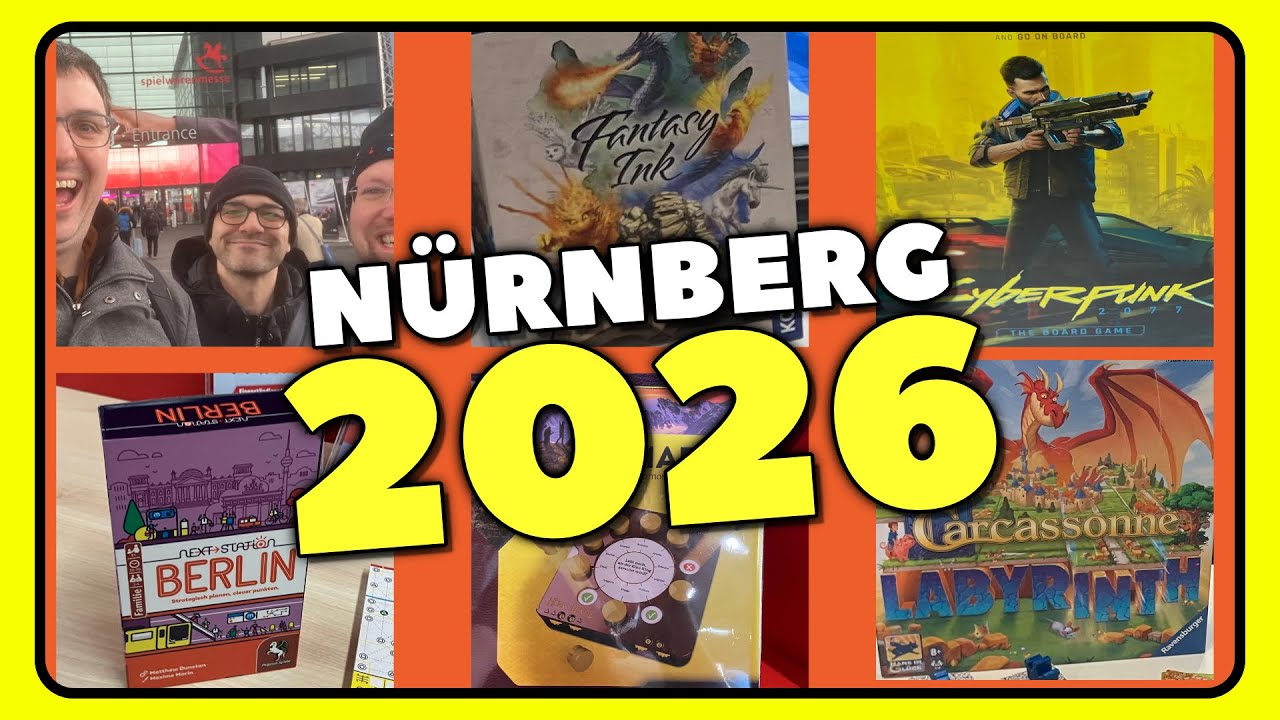 Spielwarenmesse Nürnberg 2026 – Brettspiel-Neuheiten & Eindrücke | LIVE