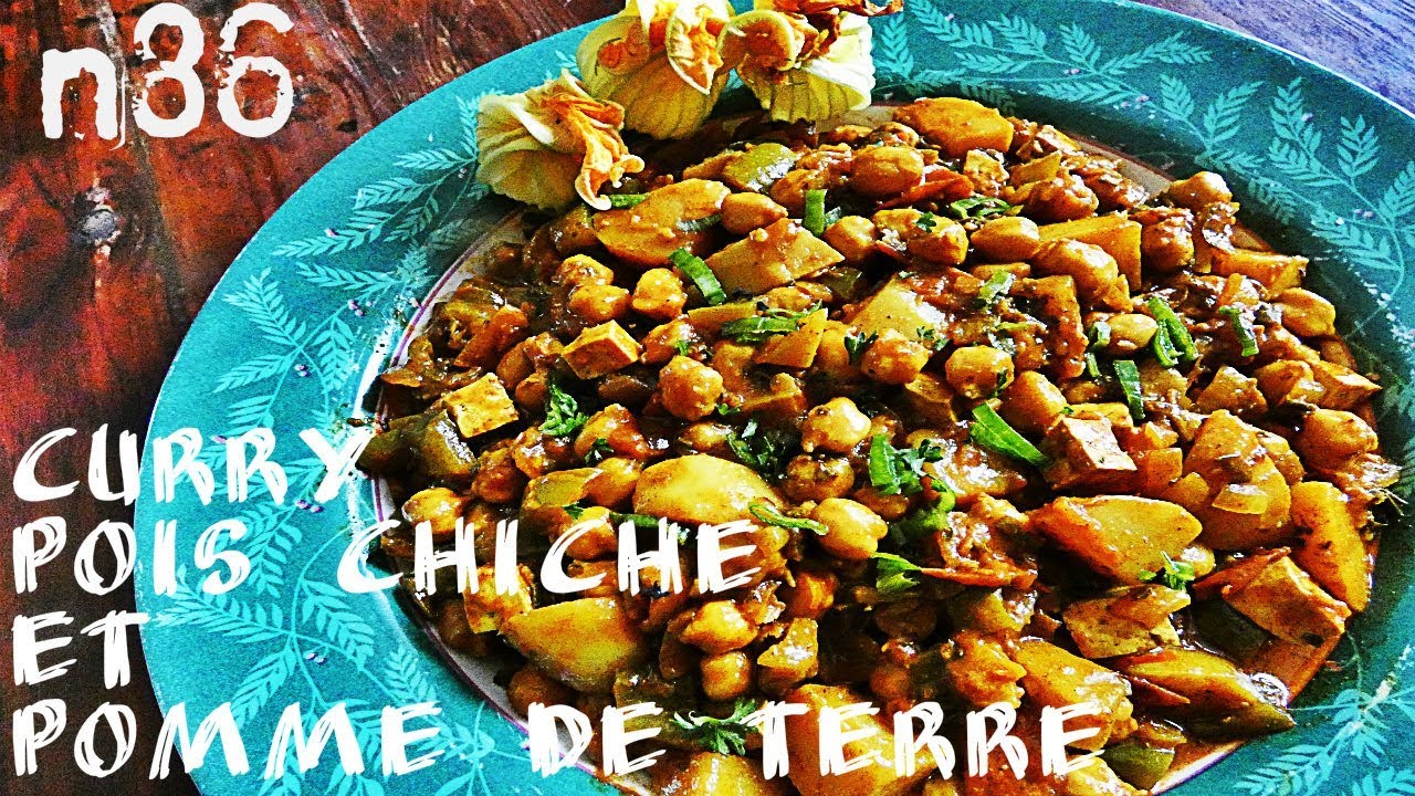 n87 le vrai curry de pois-chiche et pomme de terre/ vegan