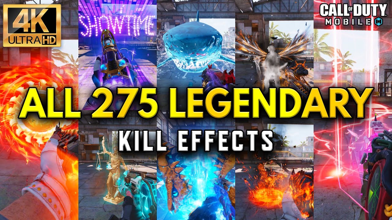 4K All Legendary Kill Effects | COD Mobile | CODM
