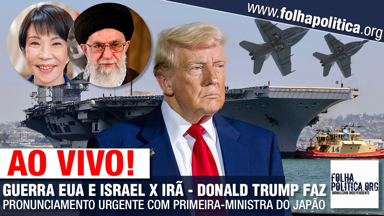 AO VIVO: GUERRA EUA E ISRAEL X IRÃ - DONALD TRUMP FAZ PRONUNCIAMENTO URGENTE COM PREMIÊ DO JAPÃO