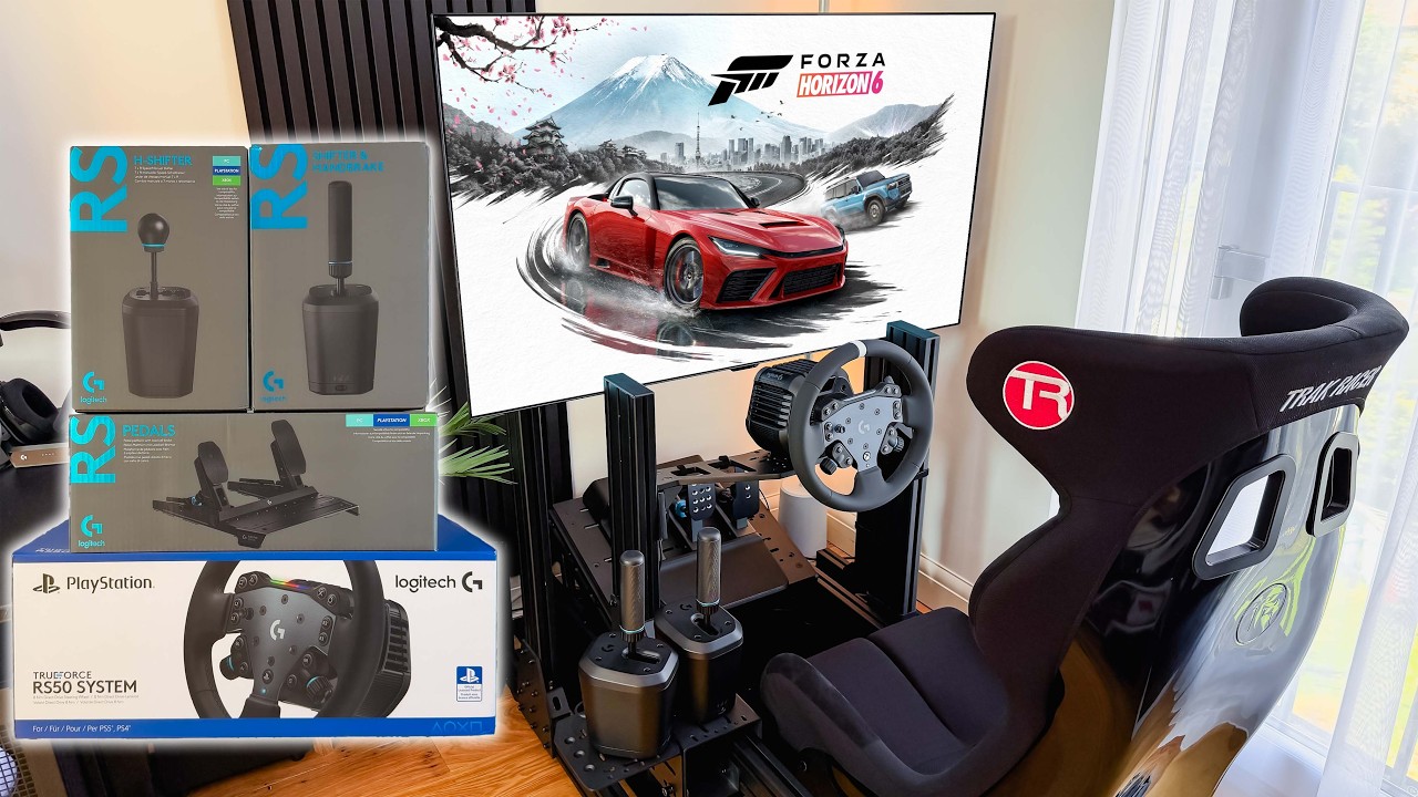 Игра Forza Horizon 6 с рулем Logitech G RS50: работает?! + ЛУЧШИЕ НАСТРОЙКИ РУЛЯ