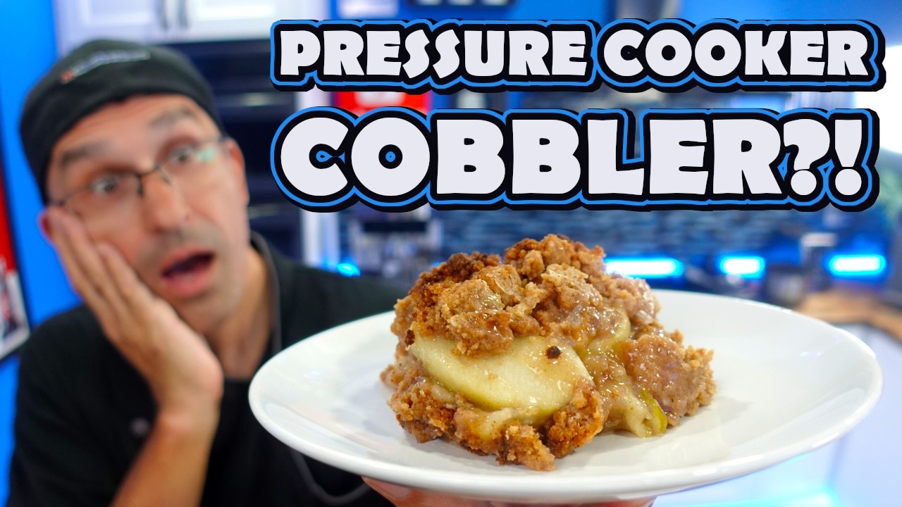 I Made a SHOWSTOPPING Low Sugar Apple Cobbler with My Pressure Cooker