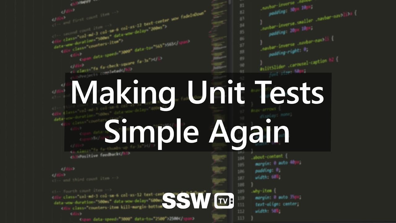 Making unit tests simple again with .Net Core and EF Core | Jernej Kavka (JK) at DDD Sydney 2018