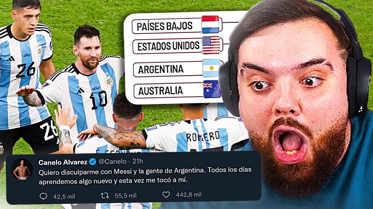 ARGENTINA PASA A OCTAVOS Y CANELO PIDE PERDÓN