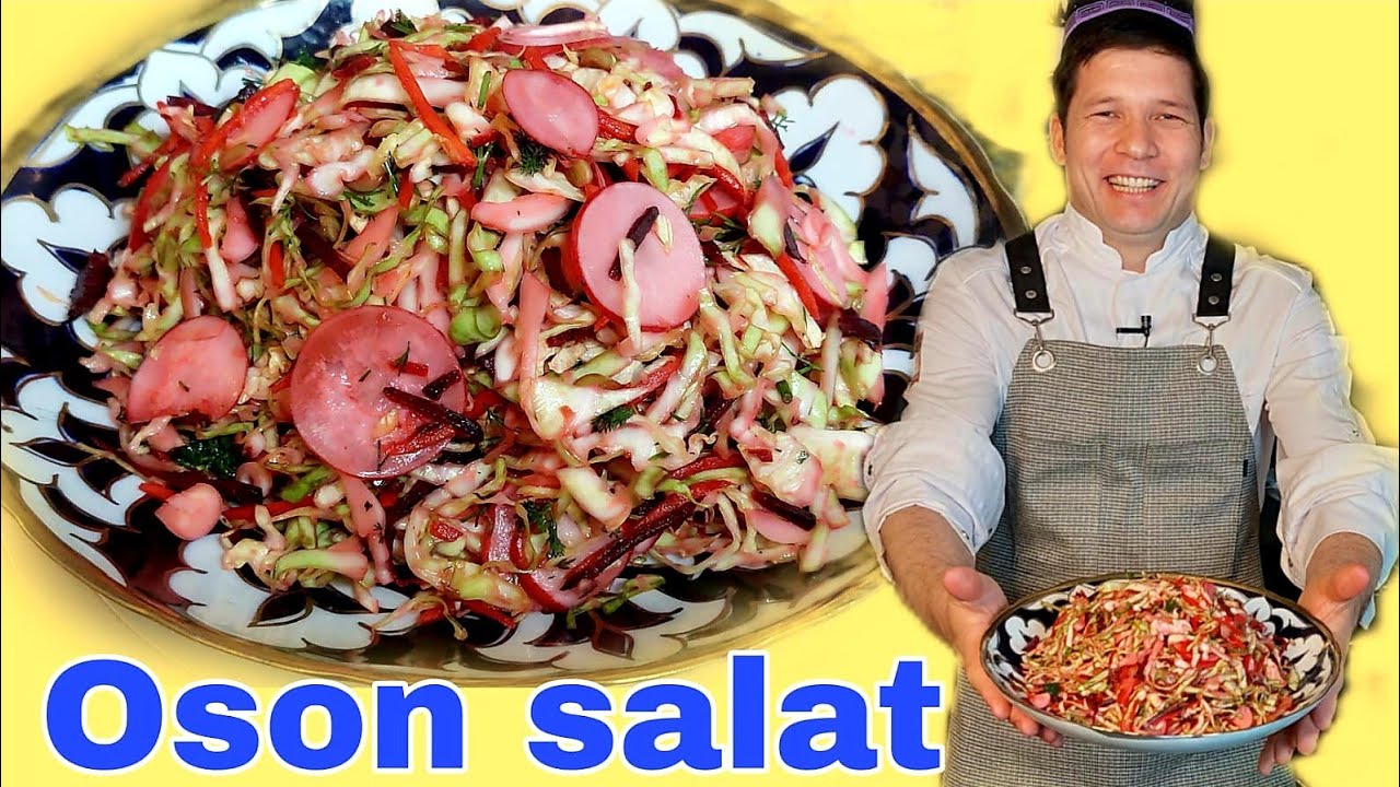 5600 СУМЛИК САЛАТ ТАЙЁРЛАШ🤫/ КАМХАРЖ САЛАТ/