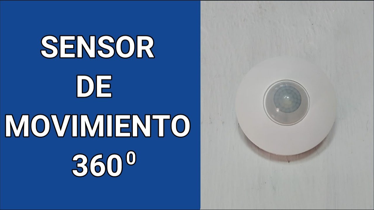 COMO CONECTAR UN SENSOR DE  MOVIMIENTO 360 GRADOS TECNO LITE SM-360-1S